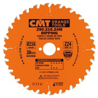CMT Industrial Rip Saw Blade 230mm dia x 2.8 kerf x 30 bore Z24 10�ATB